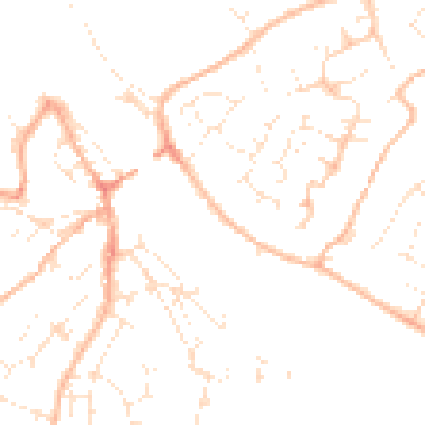 Daytime road noise heatmap for PL27 6BW