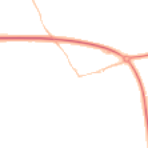 Night-time road noise heatmap for PL27 6DJ