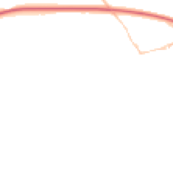 Night-time road noise heatmap for PL27 6DQ