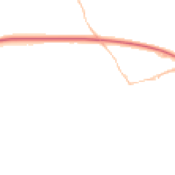 Night-time road noise heatmap for PL27 6DR