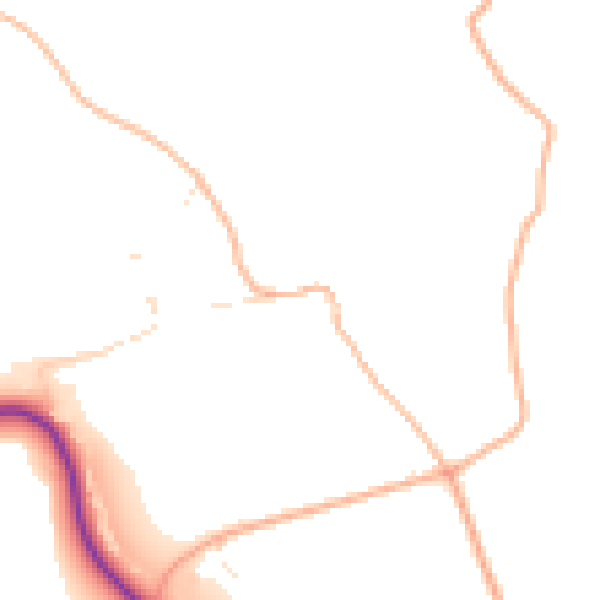 Daytime road noise heatmap for PL27 6JG