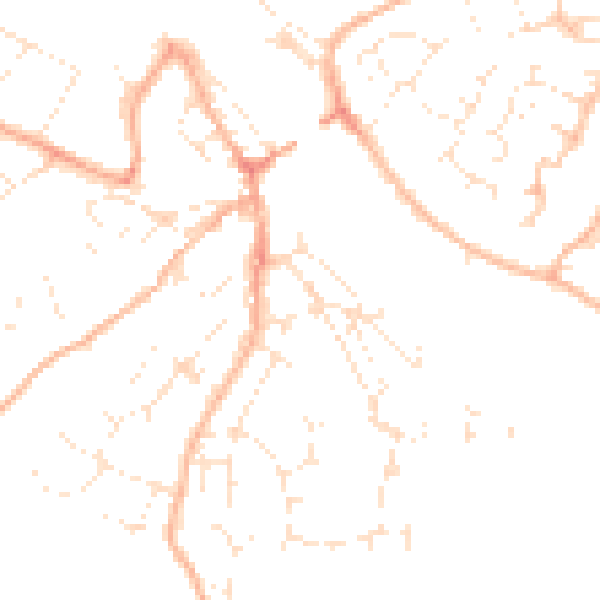 Daytime road noise heatmap for PL27 7AY