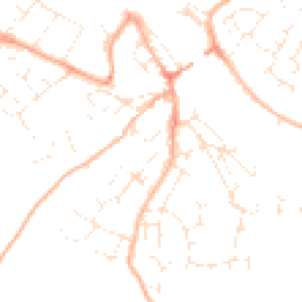 Daytime road noise heatmap for PL27 7BU
