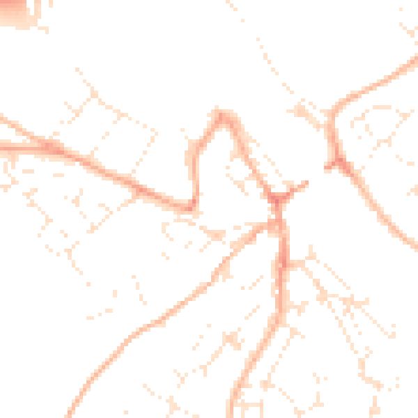 Daytime road noise heatmap for PL27 7DR