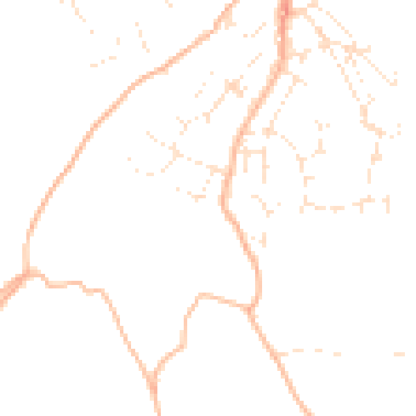 Daytime road noise heatmap for PL27 7DZ