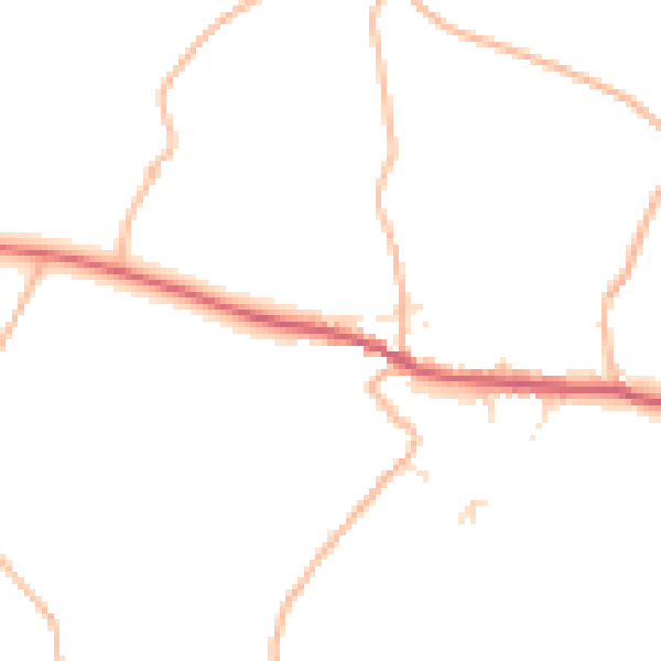 Daytime road noise heatmap for PL27 7FB
