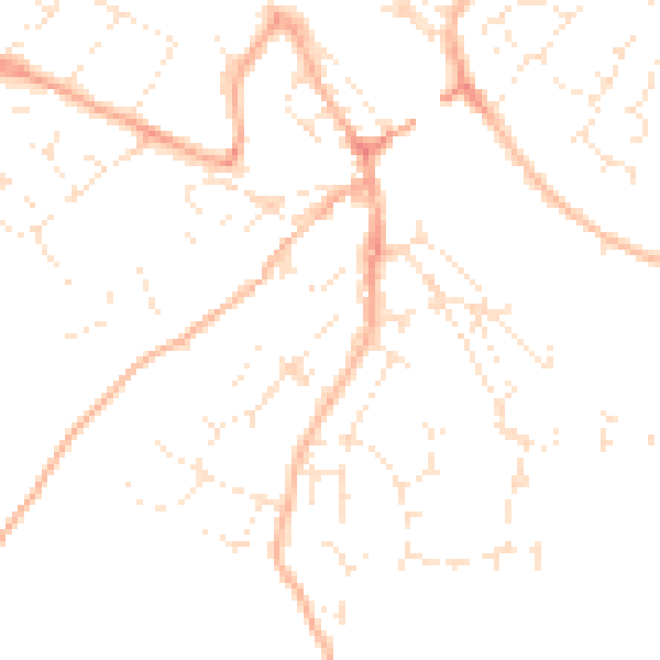 Daytime road noise heatmap for PL27 7FF