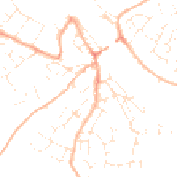 Daytime road noise heatmap for PL27 7HL