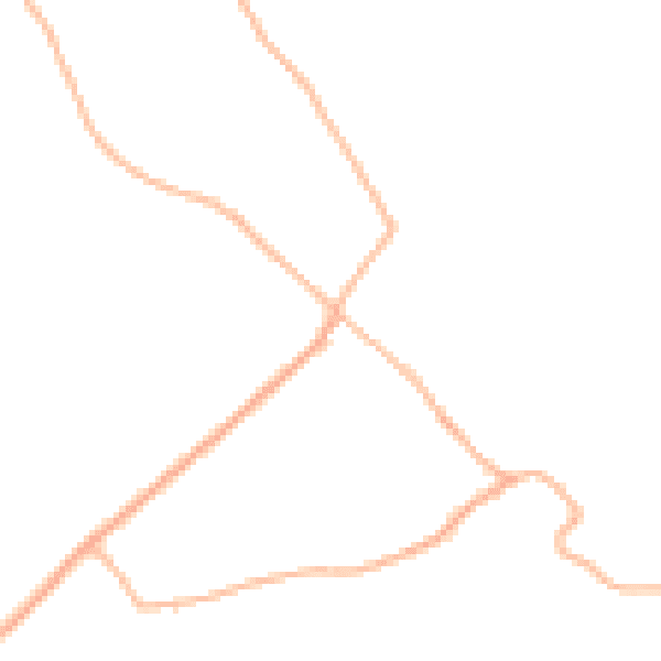 Daytime road noise heatmap for PL27 7LA