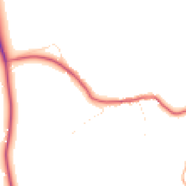 Daytime road noise heatmap for PL27 7QT