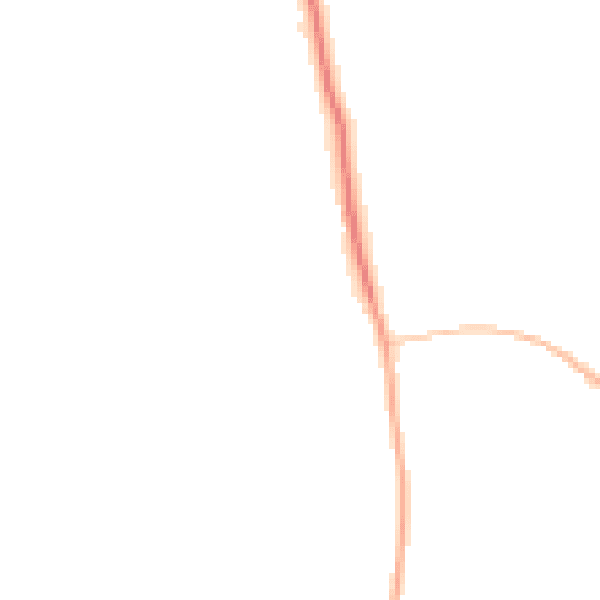 Night-time road noise heatmap for PL27 7RY