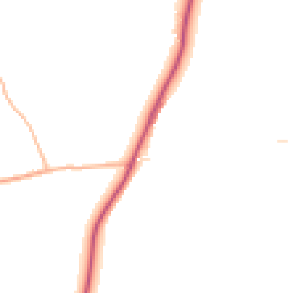 Daytime road noise heatmap for PL30 3BZ