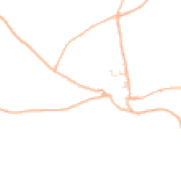 Daytime road noise heatmap for PL30 4JG