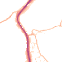 Daytime road noise heatmap for PL30 5HA