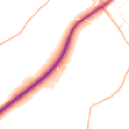 Daytime road noise heatmap for PL30 5JU