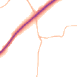 Daytime road noise heatmap for PL30 5JX
