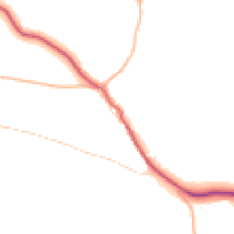 Daytime road noise heatmap for PL34 0ET