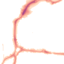 Night-time road noise heatmap for PO1 1BA