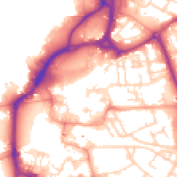 Daytime road noise heatmap for PO1 1BH