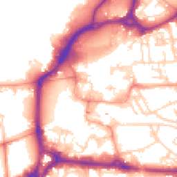 Daytime road noise heatmap for PO1 1BQ