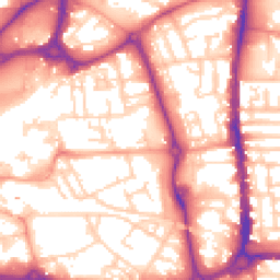 Daytime road noise heatmap for PO1 1BS