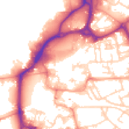 Daytime road noise heatmap for PO1 1BU
