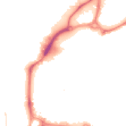 Night-time road noise heatmap for PO1 1BW