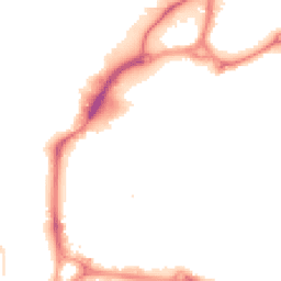 Night-time road noise heatmap for PO1 1BX