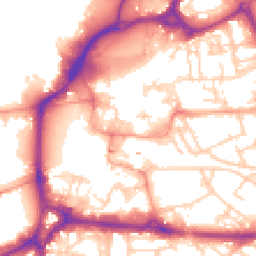 Daytime road noise heatmap for PO1 1BZ