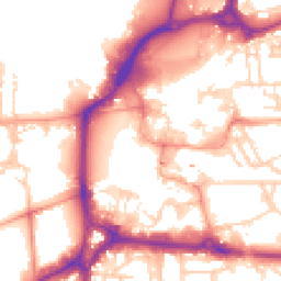 Daytime road noise heatmap for PO1 1DG