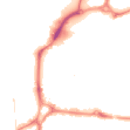 Night-time road noise heatmap for PO1 1DG