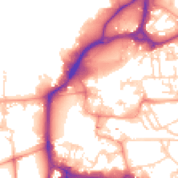 Daytime road noise heatmap for PO1 1DH