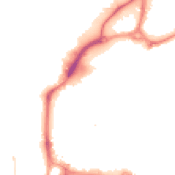 Night-time road noise heatmap for PO1 1DH