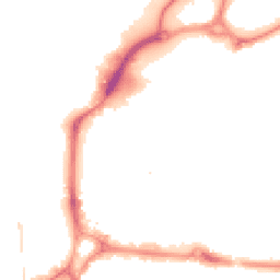 Night-time road noise heatmap for PO1 1DS