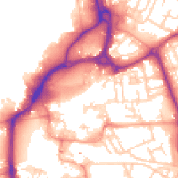 Daytime road noise heatmap for PO1 1EA