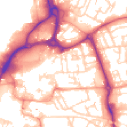 Daytime road noise heatmap for PO1 1EB