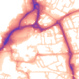Daytime road noise heatmap for PO1 1ED