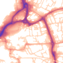 Daytime road noise heatmap for PO1 1EE