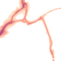 Night-time road noise heatmap for PO1 1EE