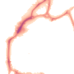 Night-time road noise heatmap for PO1 1EX