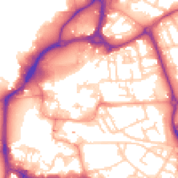 Daytime road noise heatmap for PO1 1EZ