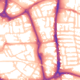 Daytime road noise heatmap for PO1 1FE