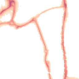 Night-time road noise heatmap for PO1 1FG