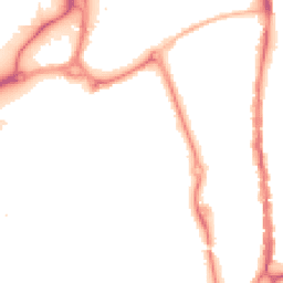 Night-time road noise heatmap for PO1 1HF