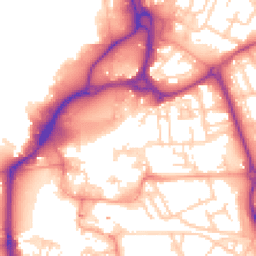 Daytime road noise heatmap for PO1 1HG