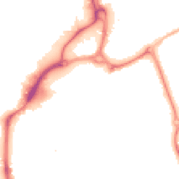 Night-time road noise heatmap for PO1 1HG