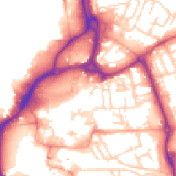 Daytime road noise heatmap for PO1 1HH