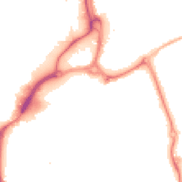 Night-time road noise heatmap for PO1 1HH