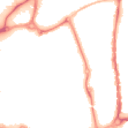 Night-time road noise heatmap for PO1 1HL