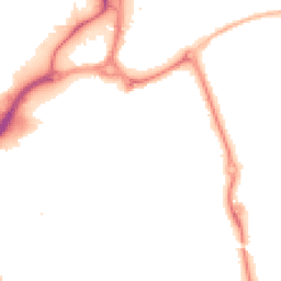 Night-time road noise heatmap for PO1 1HS